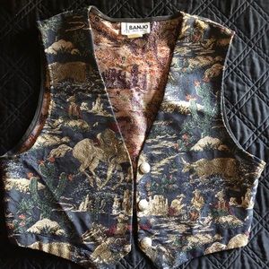 Horse Print Vest